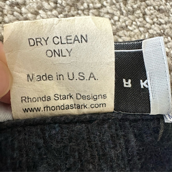 RHONDA STARK Wool Blend Southwestern Vest Size Large M/L Rodeo Country Cowgirl - Picture 6 of 13